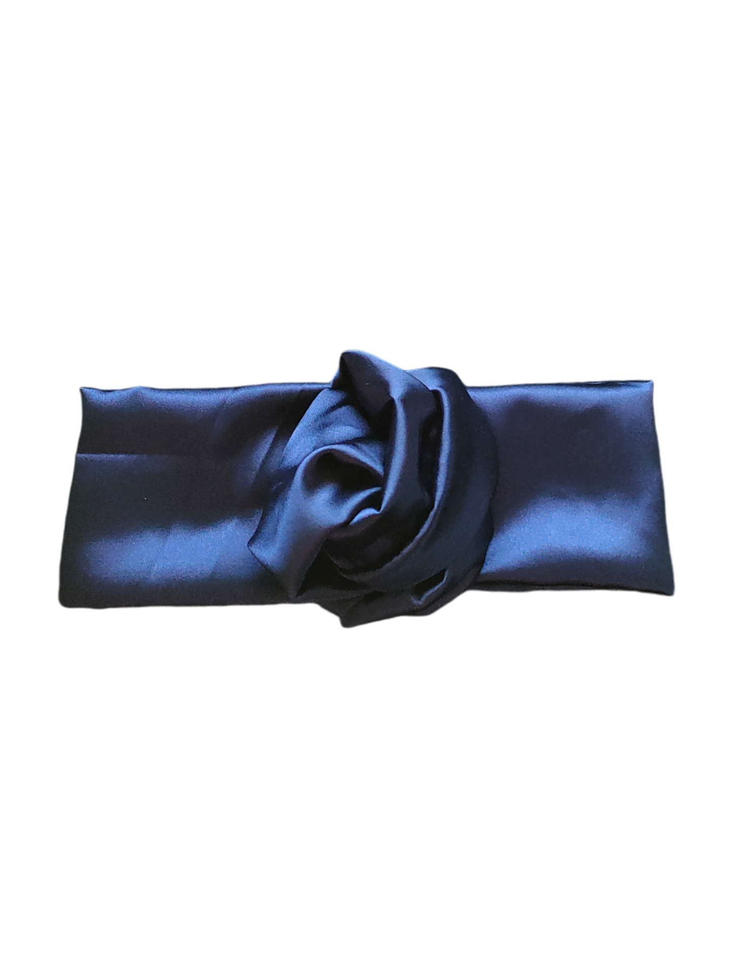 BETTY BOO BANDS™ WIRED HEADWRAP | Satin Navy Blue