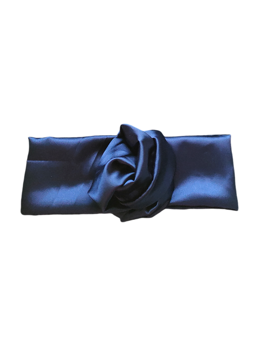 BETTY BOO BANDS™ WIRED HEADWRAP | Satin Navy Blue