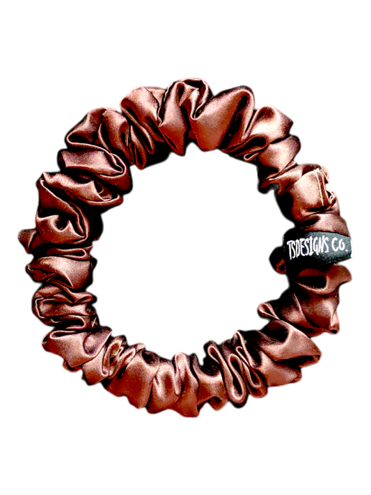 LARGE SKINNY Satin Brown | Chocolate