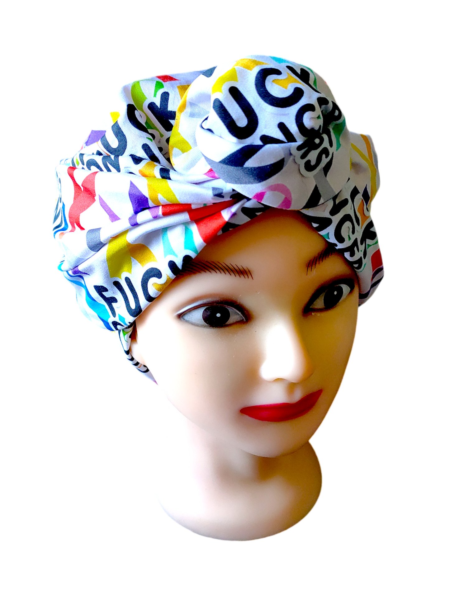 BETTY BOO WIRED TURBAN WRAP | Swear | F*ck Cancer in All Colours