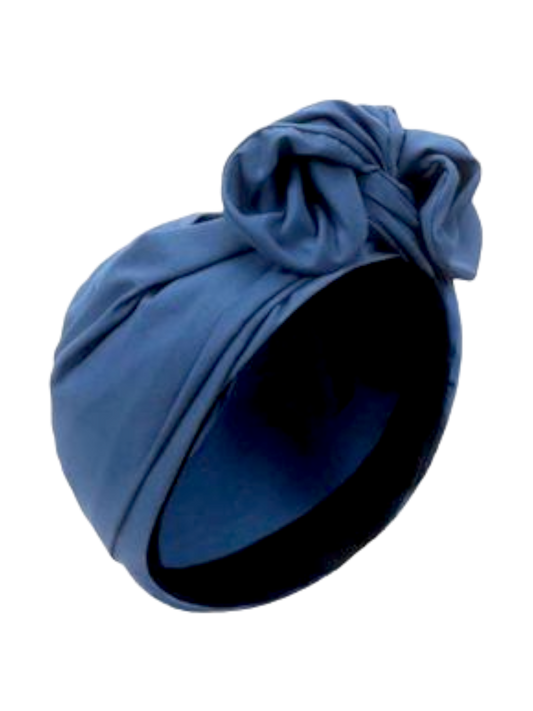 BETTY BOO WIRED TURBAN WRAP | Navy