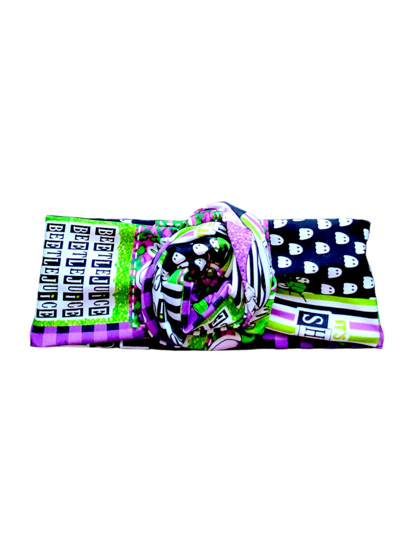 BETTY BOO BANDS™ WIRED HEADWRAP | Tim Burton | Green, Purple, Ghosts & Beetlejuice Lycra