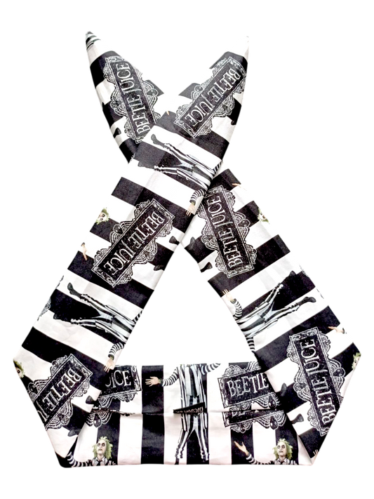 BETTY BOO BANDS™ WIRED HEADWRAP | Beetlejuice | Black & White