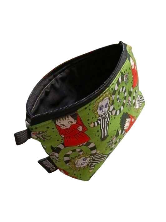 MAKEUP BAG Tim Burton | Cartoon | Green & Red