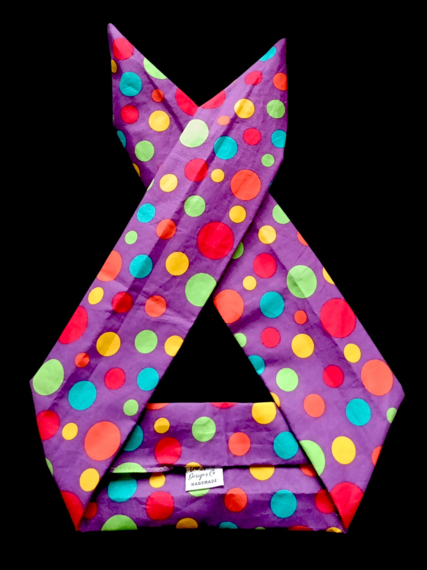 BETTY BOO BANDS™ WIRED HEADWRAP | Polkadots | Purple