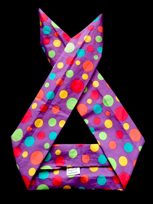 BETTY BOO BANDS™ WIRED HEADWRAP | Polkadots | Purple