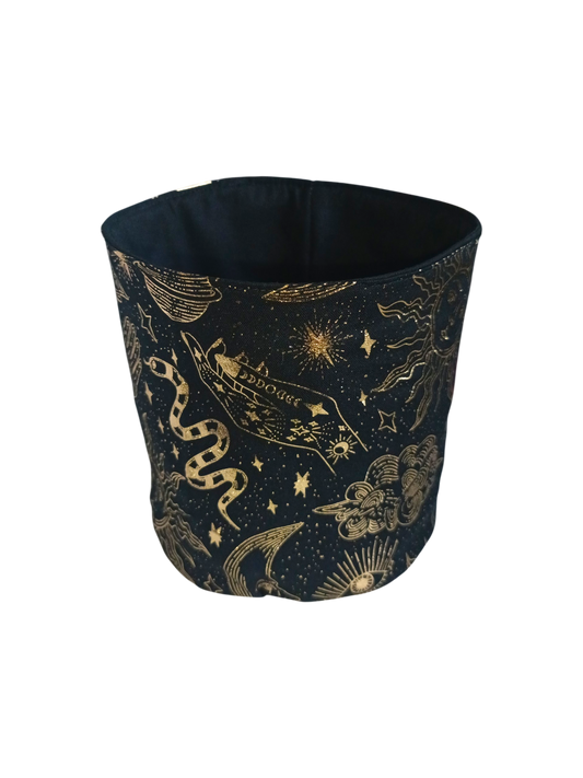 VANITY BUCKET ORGANISERS | Black & Gold