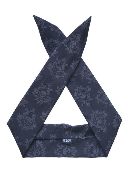 BETTY BOO BANDS™ WIRED HEADWRAP | Vintage Black Skulls