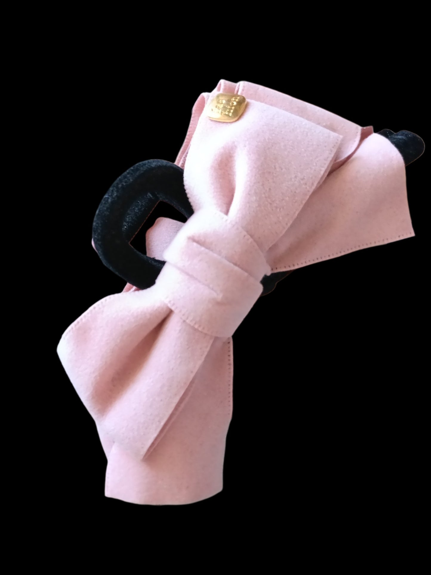 HAIR CLAW | Velvet Bow Pink