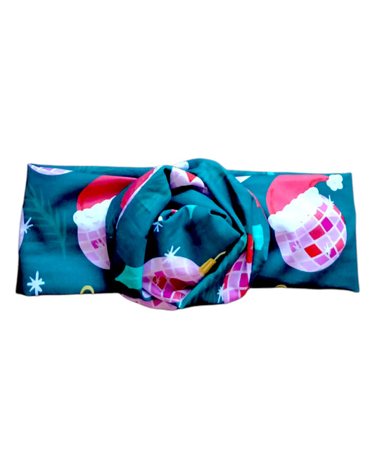BETTY BOO BANDS™ WIRED HEADWRAP | Xmas Disco Ball & Bows