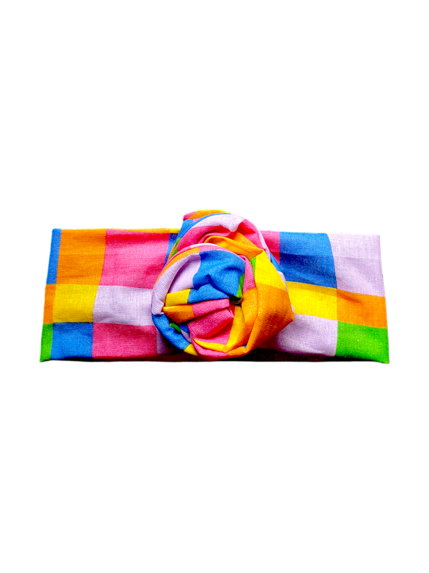 BETTY BOO BANDS™ WIRED HEADWRAP | Checkered Squares | Rainbow
