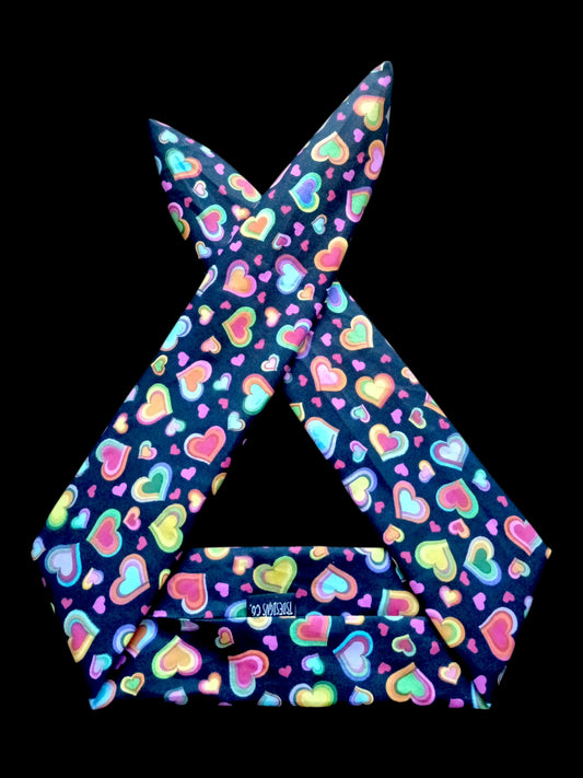 BETTY BOO BANDS™ WIRED HEADWRAP | Lovehearts | Rainbow