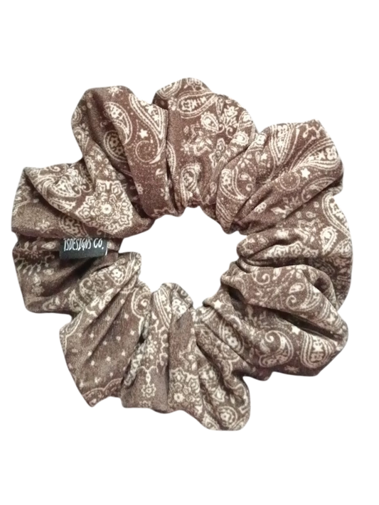 LARGE Velvet Paisley | Brown