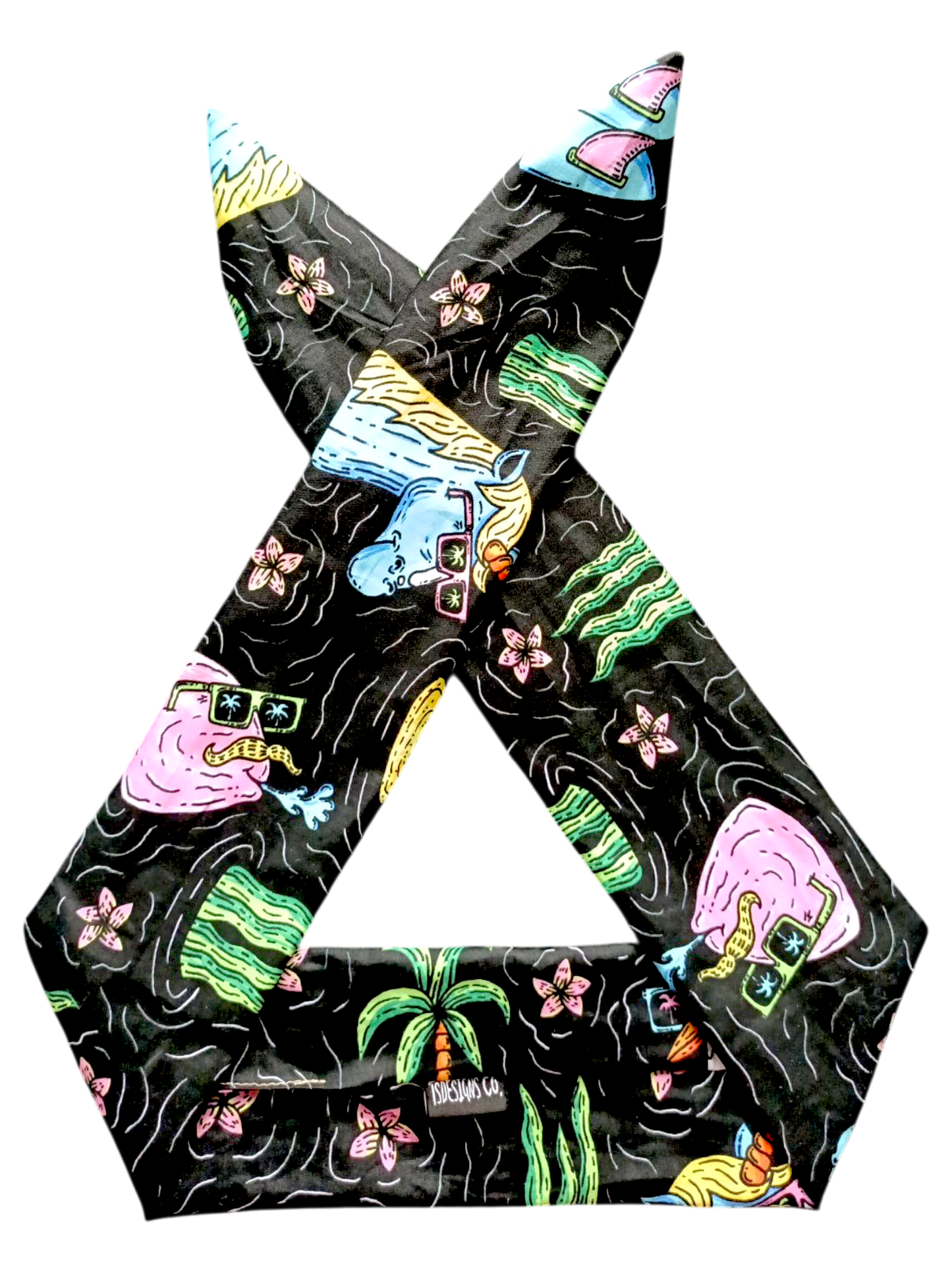 BETTY BOO BANDS™ WIRED HEADWRAP | Magical Palm Beach | Black