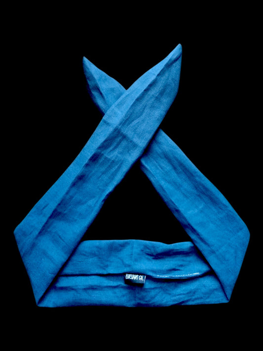 BETTY BOO BANDS™ WIRED HEADWRAP | Linen Sea Blue