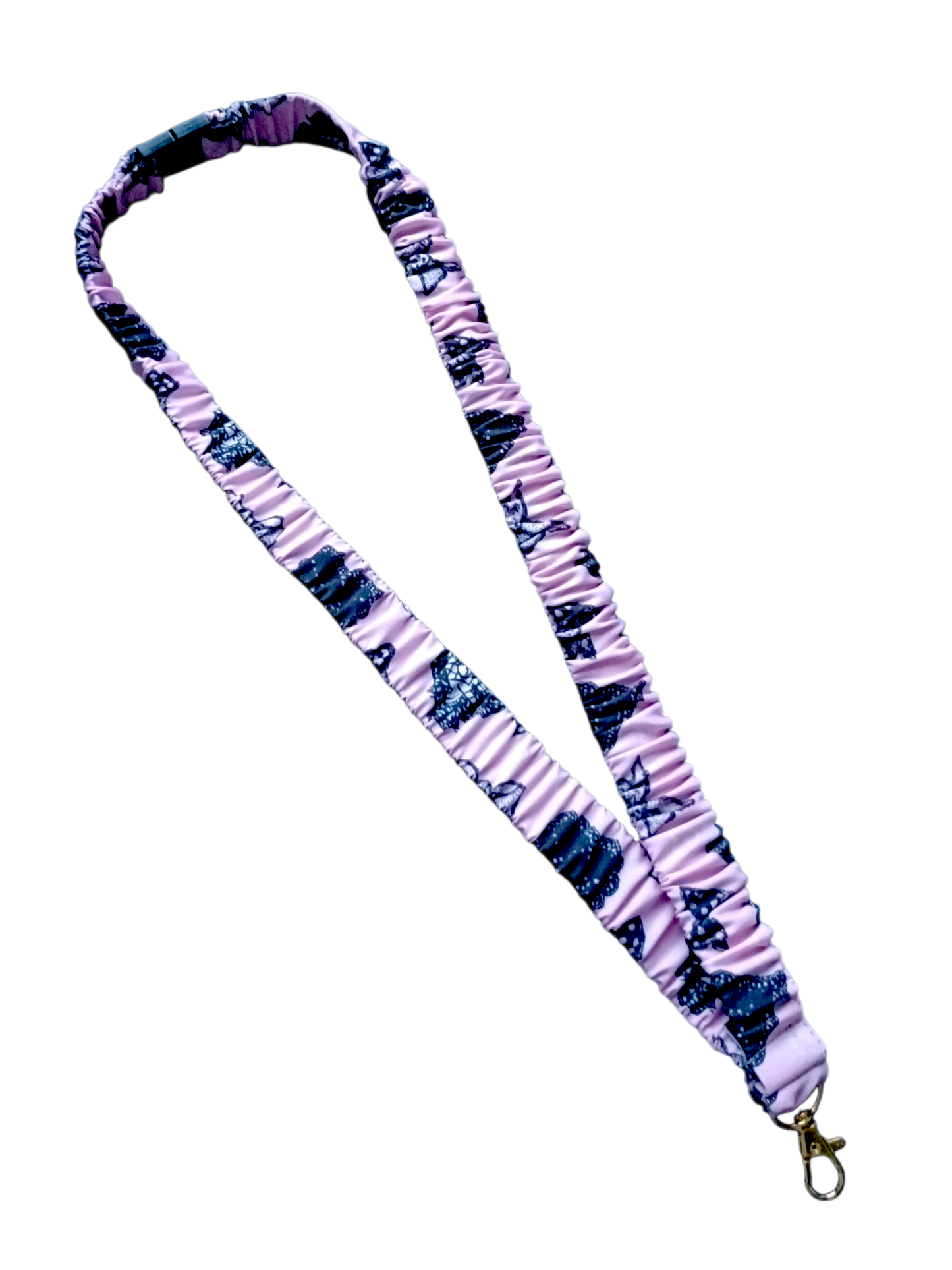 SCRUNCHIE LANYARD | Cute Black Bows
