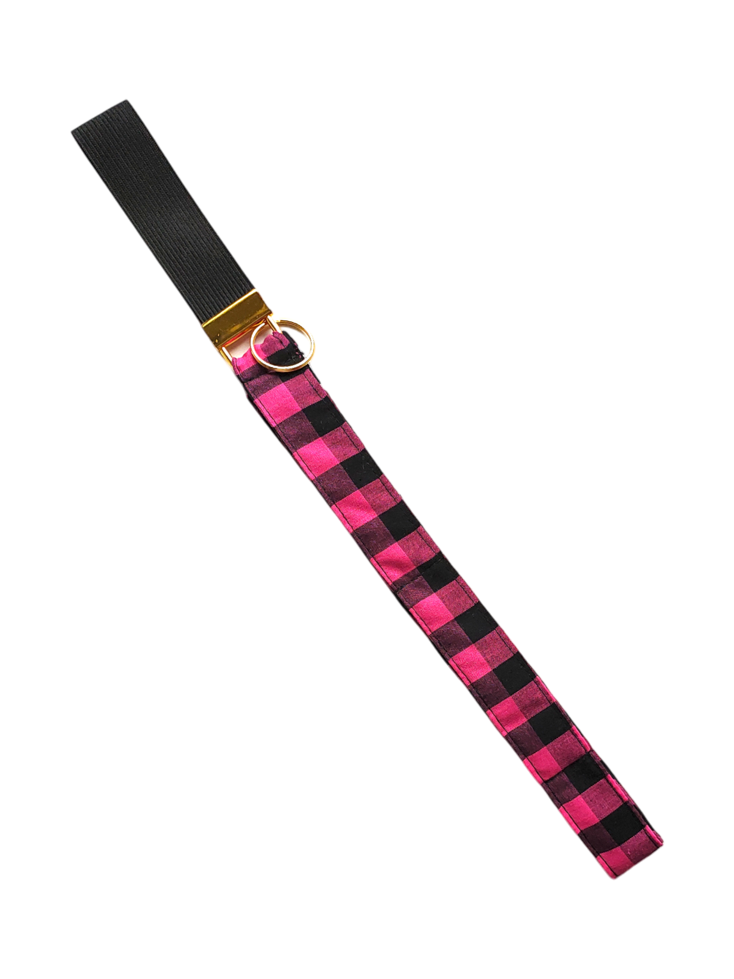 STORAGE HANGER Gingham Pink & Black