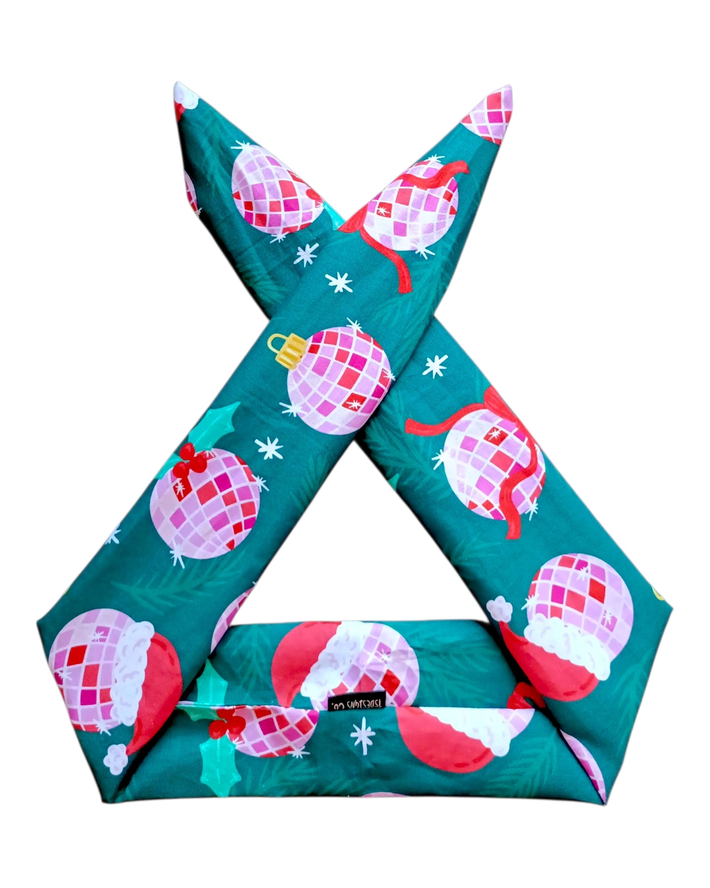 BETTY BOO BANDS™ WIRED HEADWRAP | Xmas Disco Ball & Bows