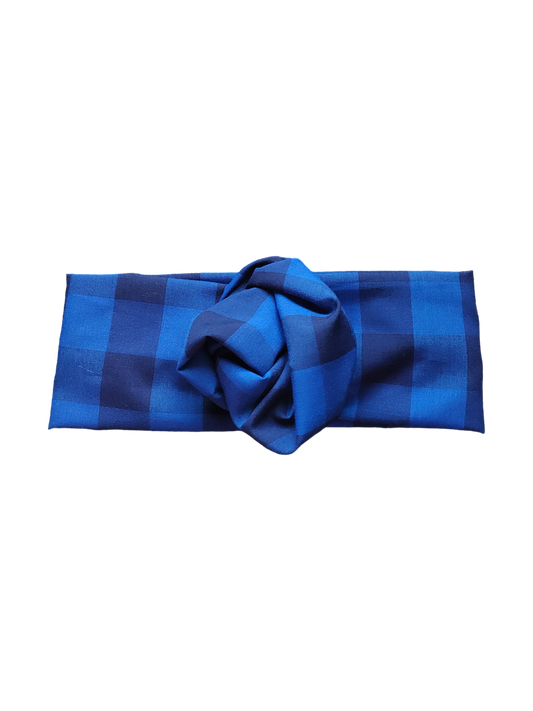 BETTY BOO BANDS™ WIRED HEADWRAP | Gingham | Black & Blue