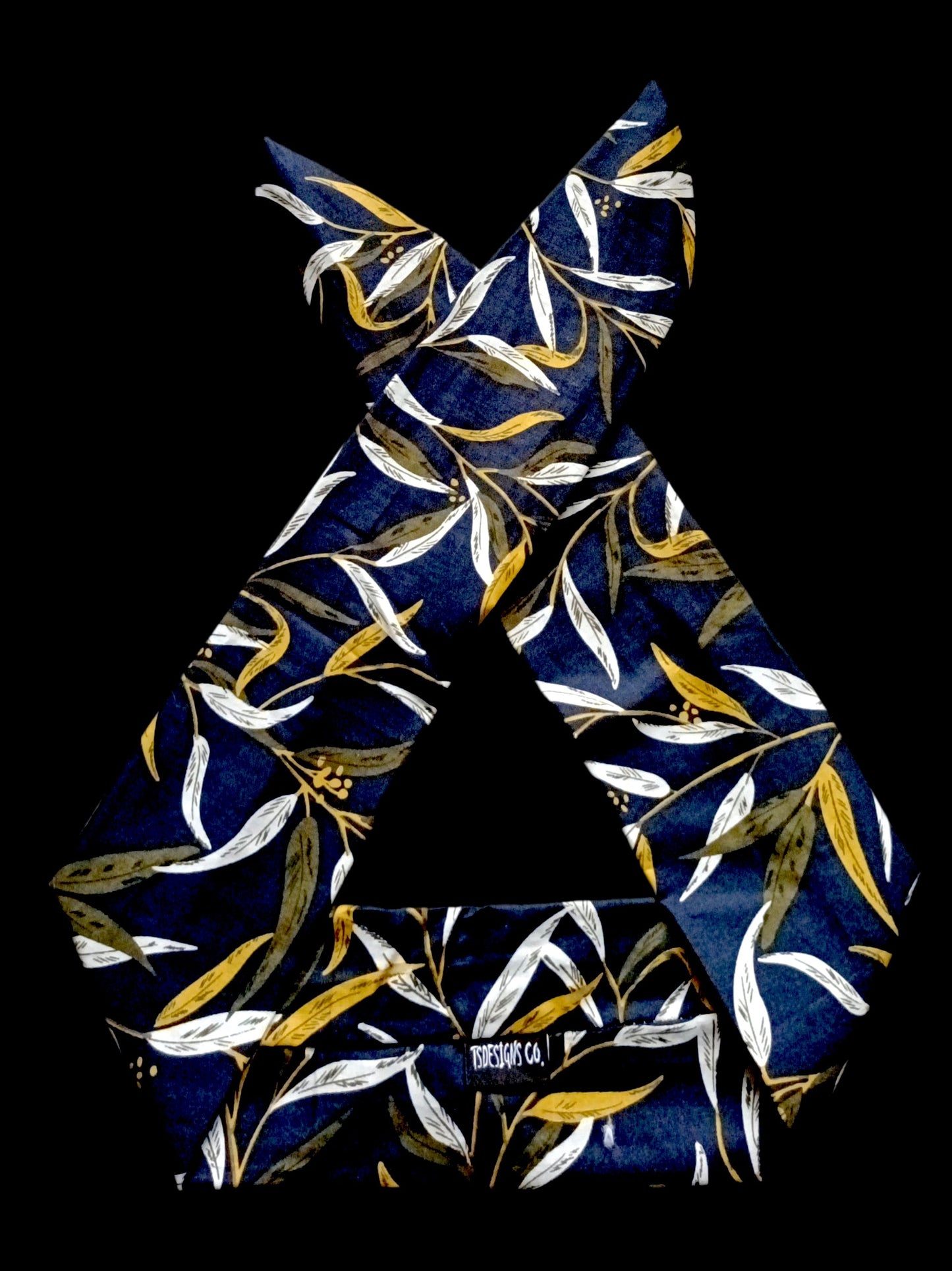 BETTY BOO BANDS™ WIRED HEADWRAP | Gum Leaves | Navy