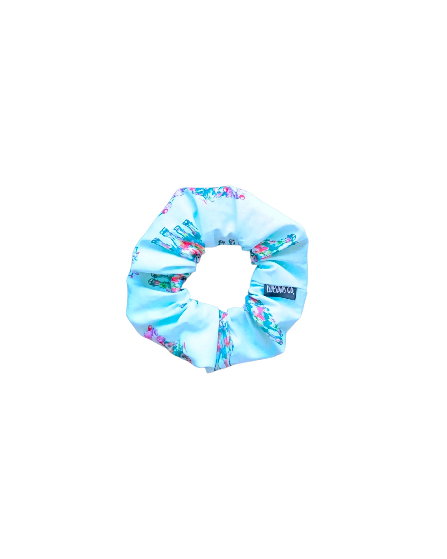 MINI Xmas Highland Cow | Light Blue