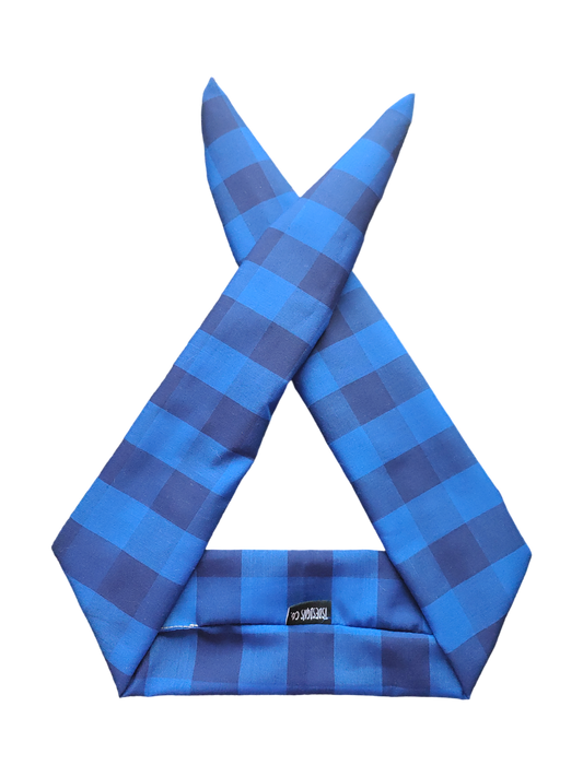 BETTY BOO BANDS™ WIRED HEADWRAP | Gingham | Black & Blue