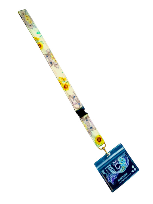 LANYARD Highland Cow | Sunflowers