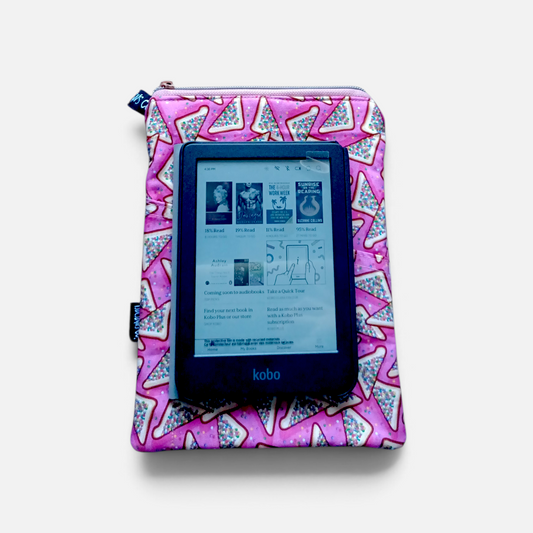 Book & Ebook Sleeve A5/A6 + 2-pen & Mobile Front Pockets | Fairybread