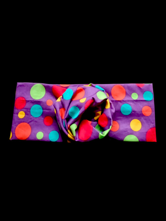 BETTY BOO BANDS™ WIRED HEADWRAP | Polkadots | Purple