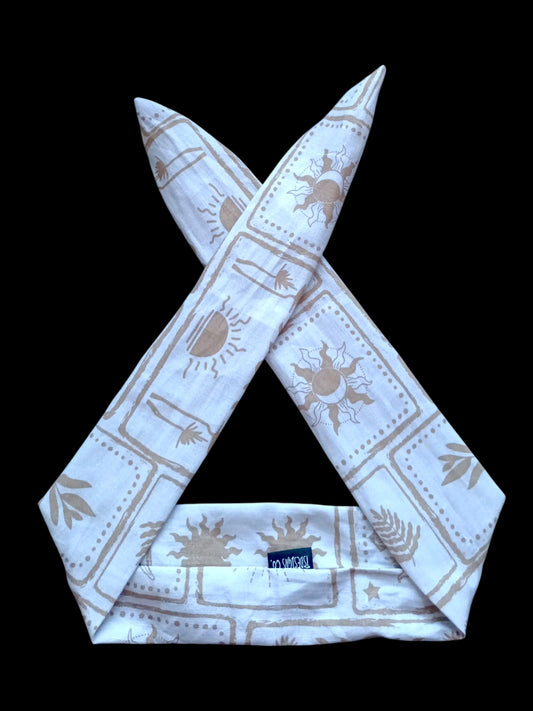 BETTY BOO BANDS™ WIRED HEADWRAP | Linen Beach Kiss