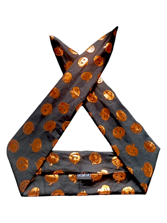 BETTY BOO BANDS™ WIRED HEADWRAP | Halloween Shiny Pumpkins