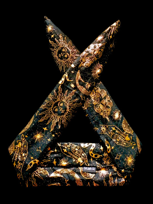 BETTY BOO BANDS™ WIRED HEADWRAP | Mystical World | Black & Gold