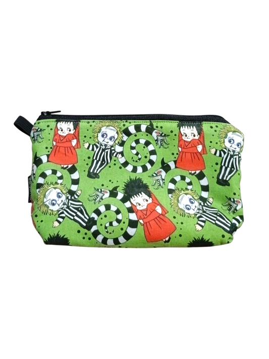 MAKEUP BAG Tim Burton | Cartoon | Green & Red
