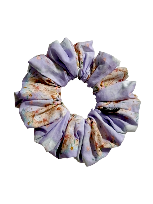 LARGE Easter Highland Cow | Purple