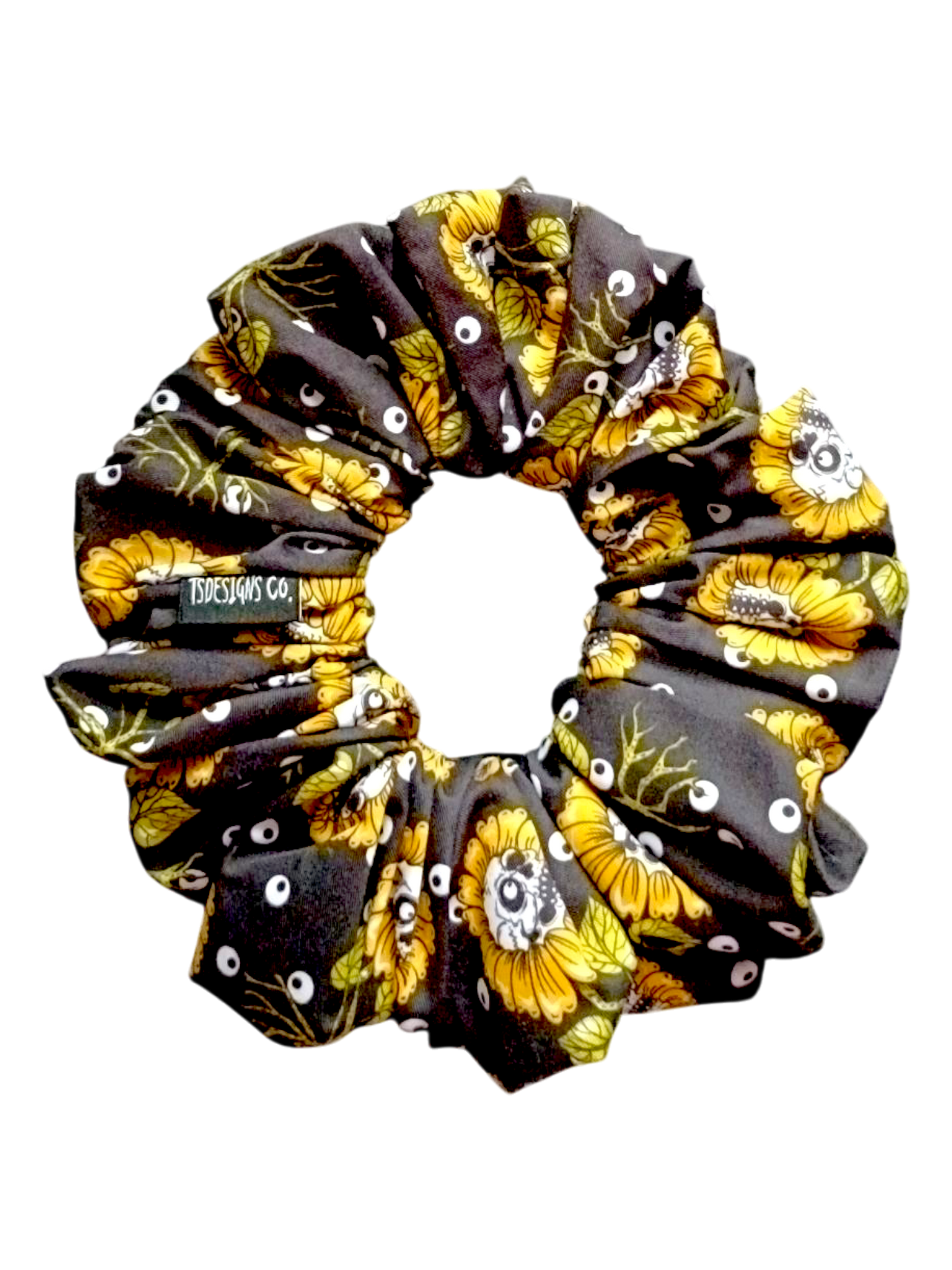 LARGE Sunflower Skulls | Yellow & Black