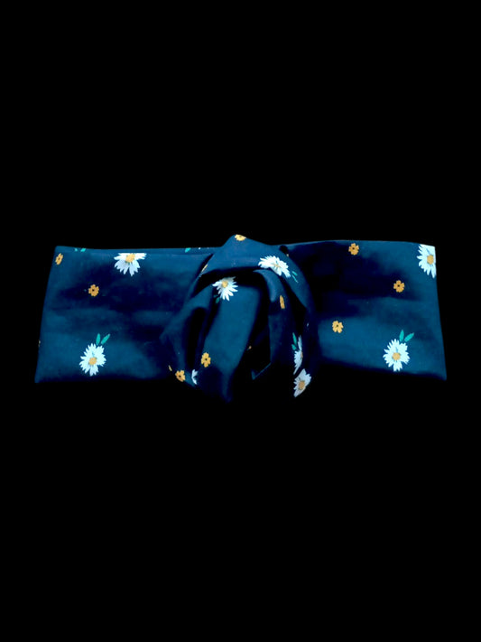 BETTY BOO BANDS™ WIRED HEADWRAP | Daisy Flowers | Black