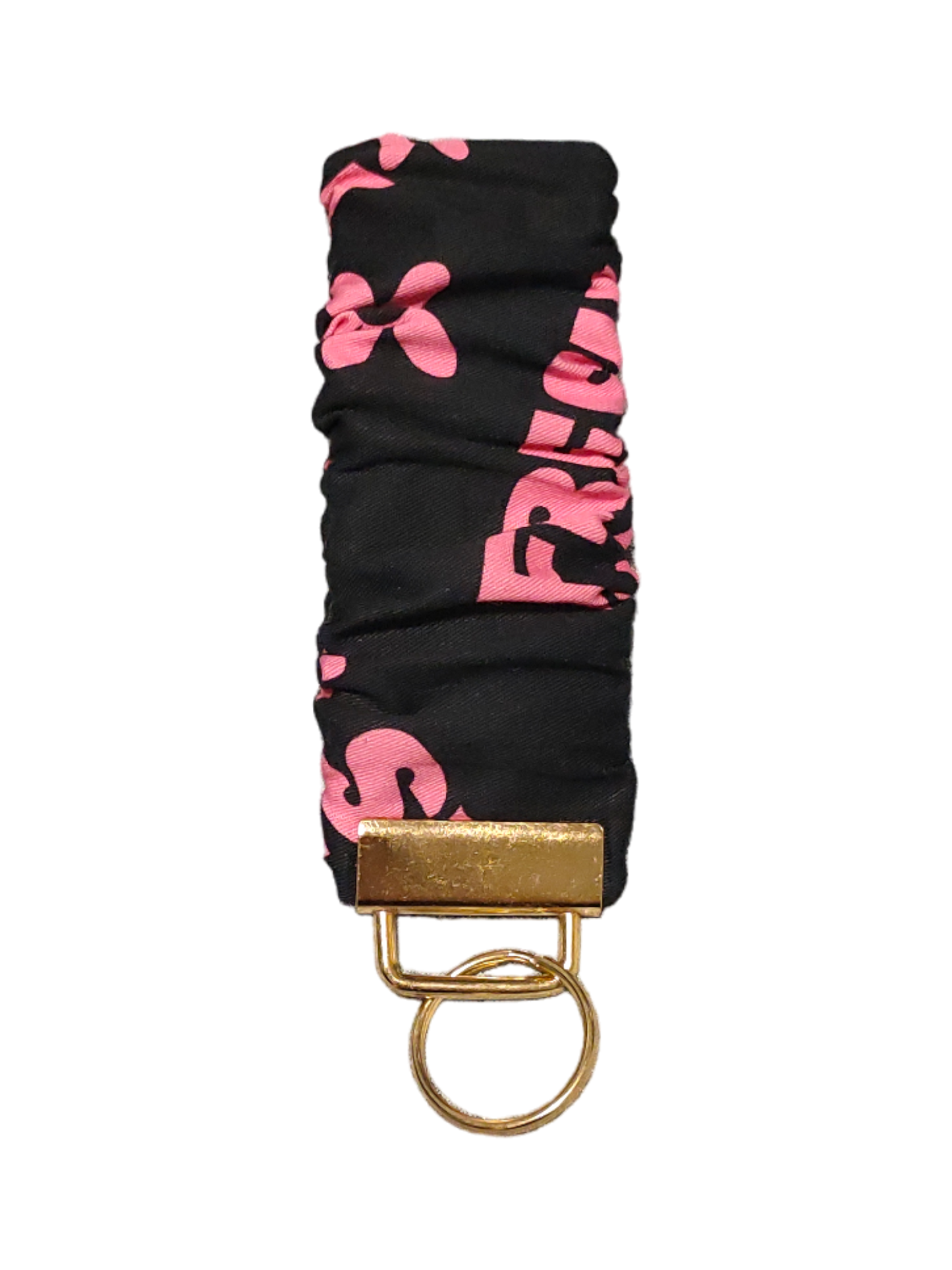 SCRUNCHIE KEY WRISTLET Swear | Fresh Out of F*cks | Pink