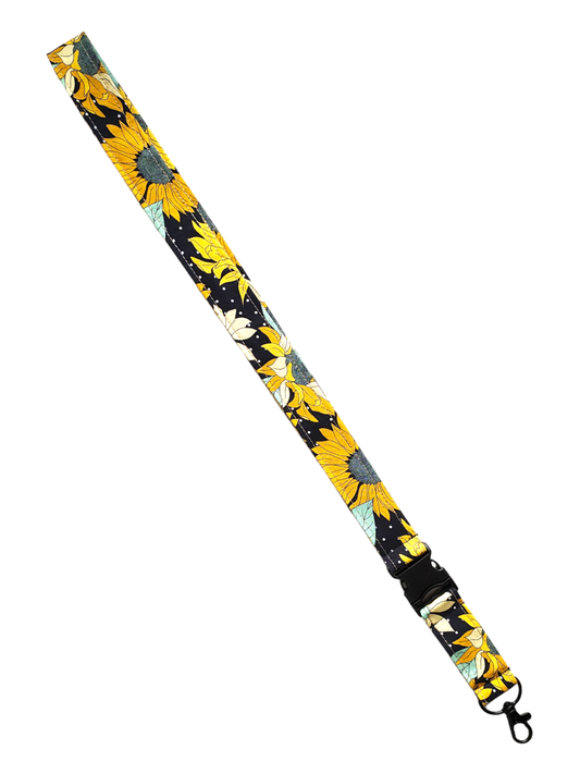LANYARD Sunflower Black Polkadots