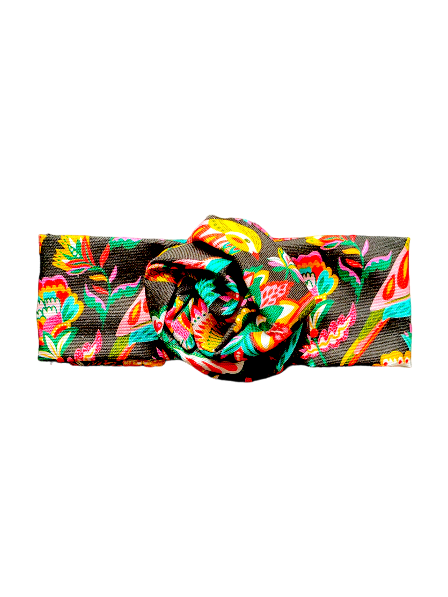 BETTY BOO BANDS™ WIRED HEADWRAP | Bird Floral | Black & Dark Green
