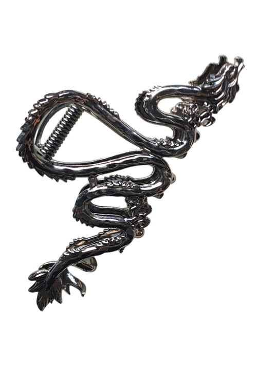 HAIR CLAW | Gunmetal Dragon