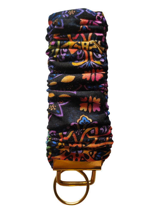 SCRUNCHIE KEY WRISTLET Boho Mandala