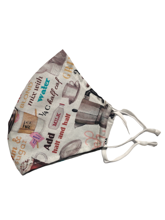 Re-usable Face Masks | Coffee | 3-ply
