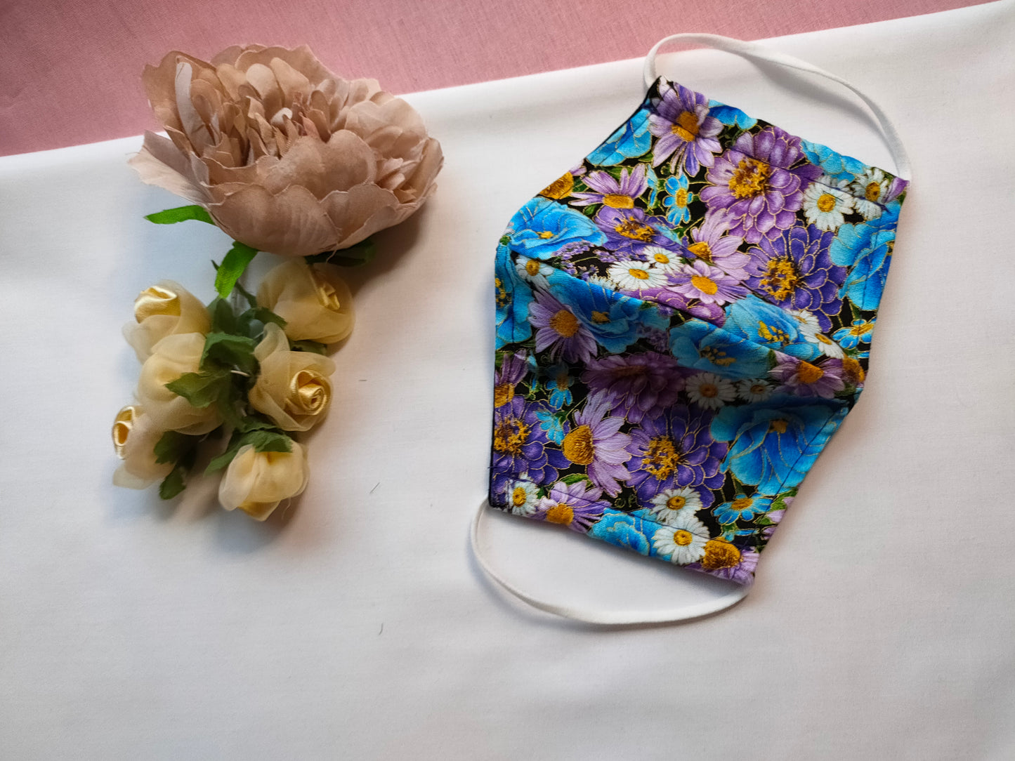 Re-usable Fabric Face Masks | Floral | 3-ply