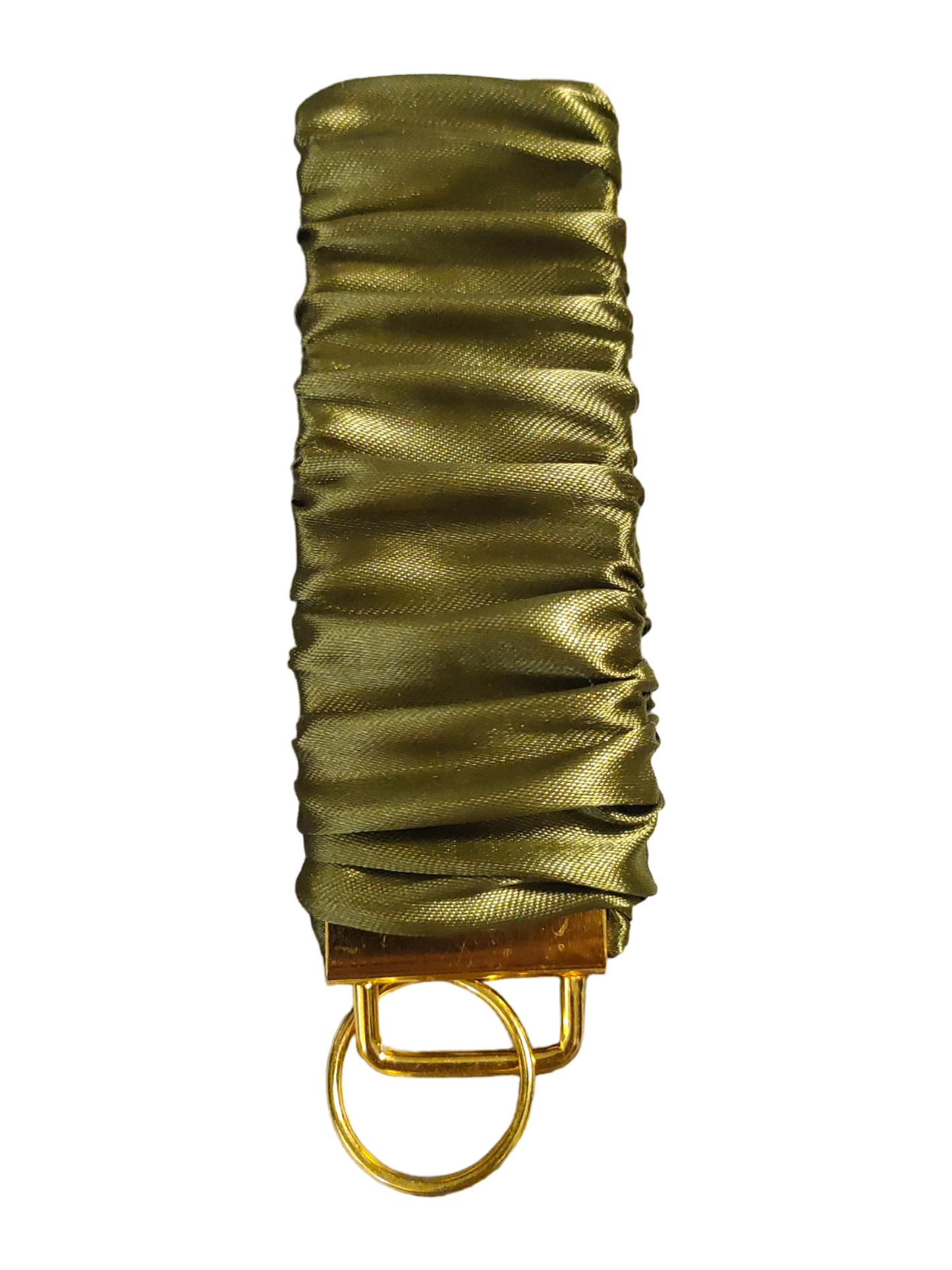SCRUNCHIE KEY WRISTLET Satin Olive