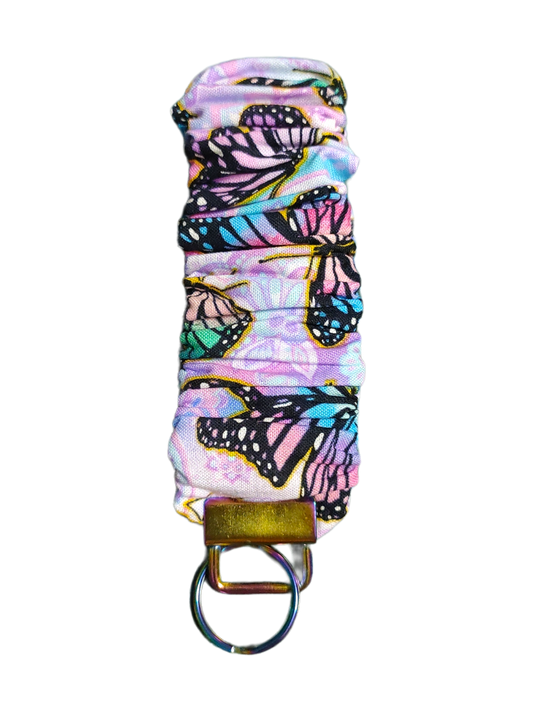 SCRUNCHIE KEY WRISTLET Butterflies