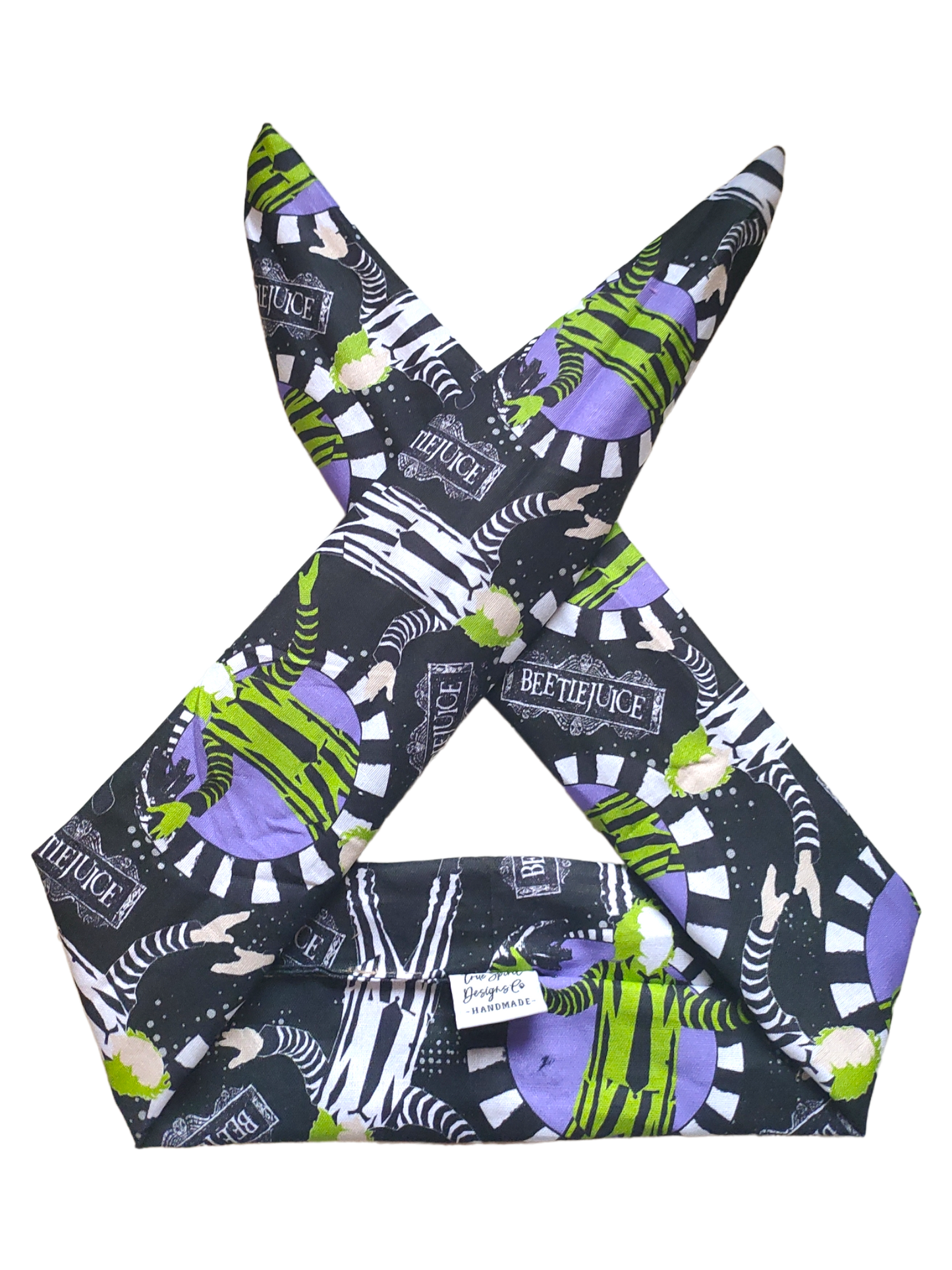 BETTY BOO BANDS™ WIRED HEADWRAP | Tim Burton | Purple Black & Green