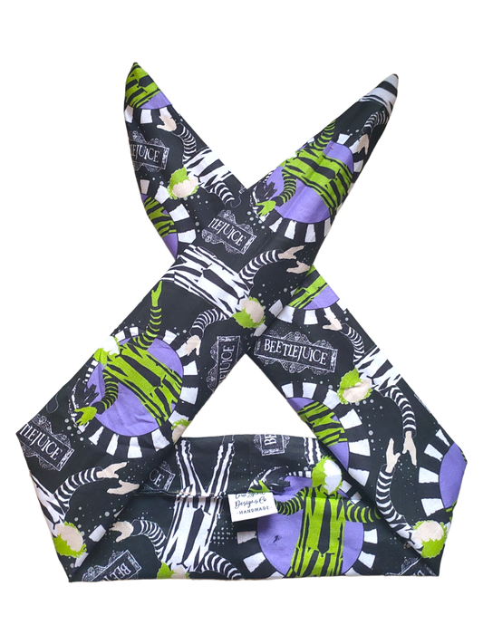 BETTY BOO BANDS™ WIRED HEADWRAP | Tim Burton | Purple Black & Green