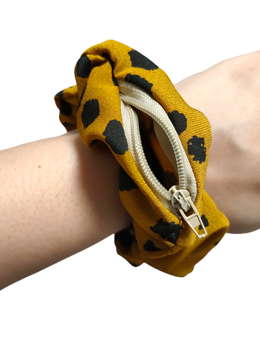 MINI STASH Polkadot Mustard