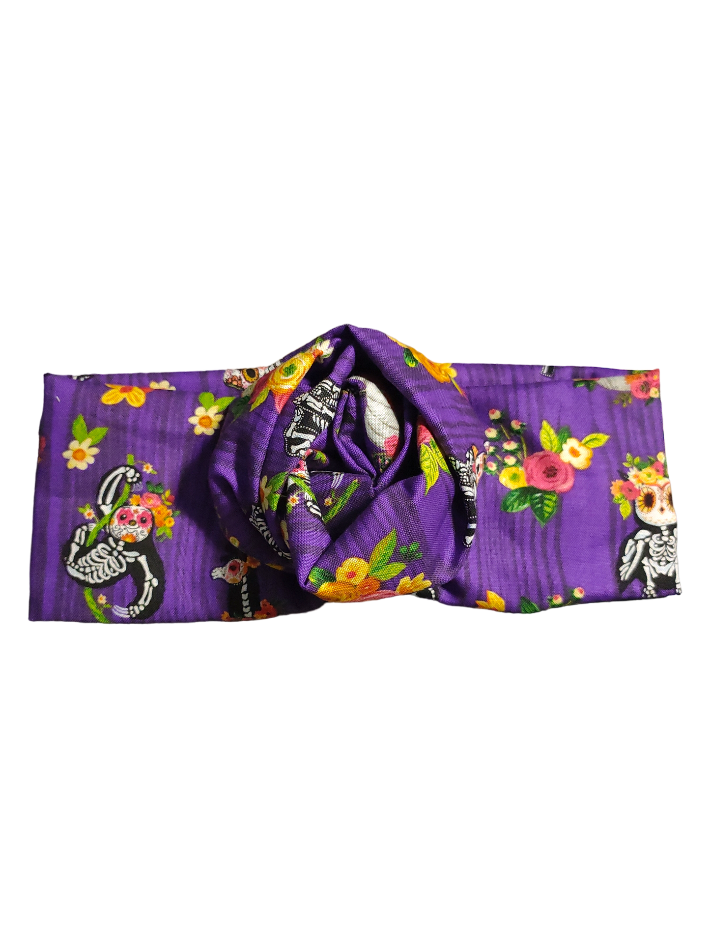 BETTY BOO BANDS™ WIRED HEADWRAP | Purple with Day of the Dead Animals