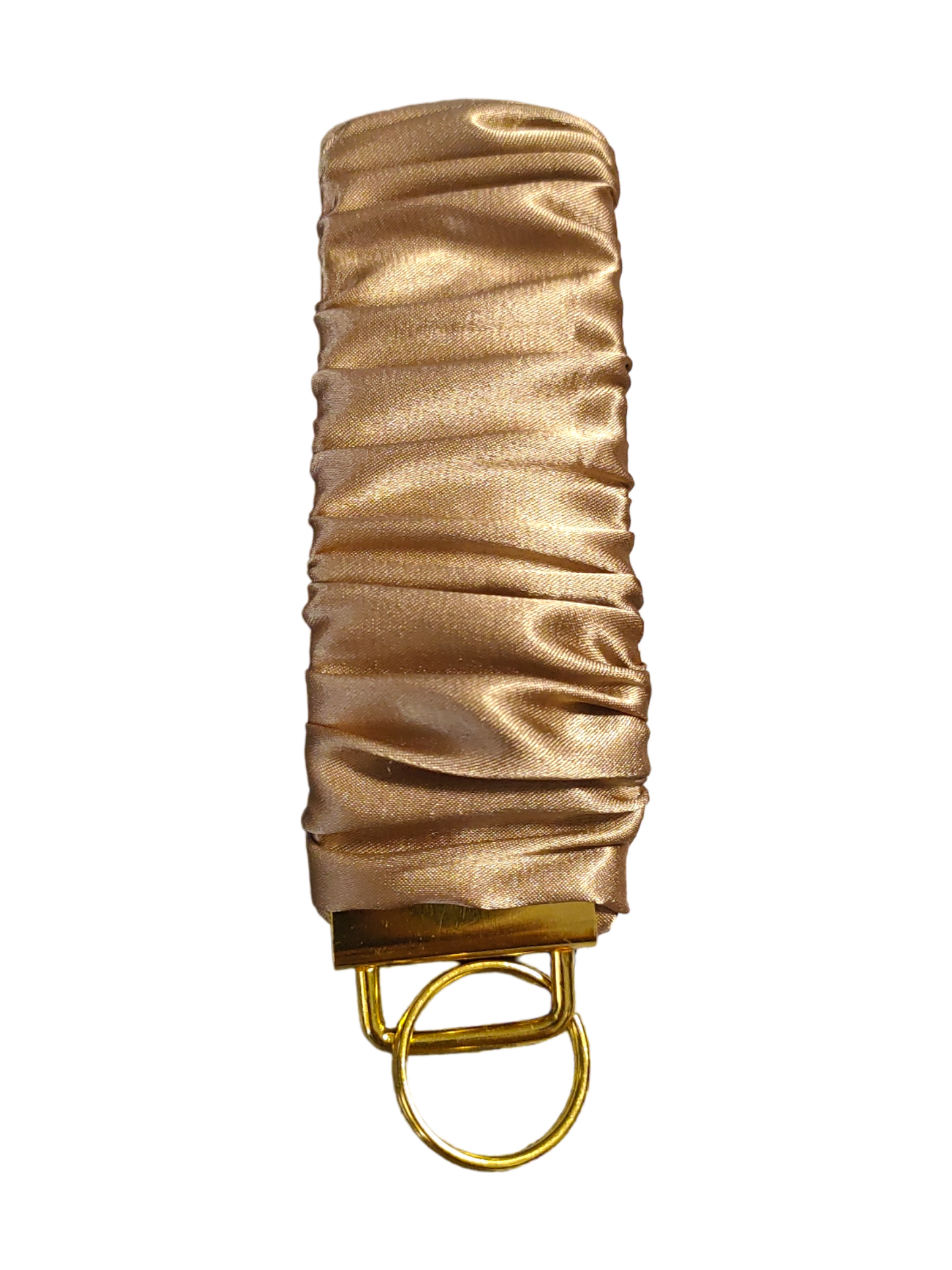 SCRUNCHIE KEY WRISTLET Satin Latte